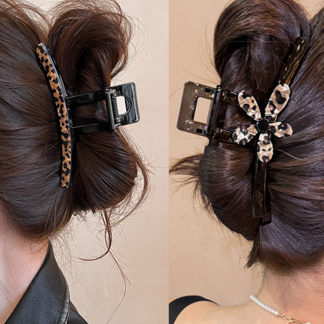 모미엘 (1+1) 프리미엄 빅사이즈 왕 여성 헤어 집게핀 대형 올림머리 반묶음 머리집게 머리핀