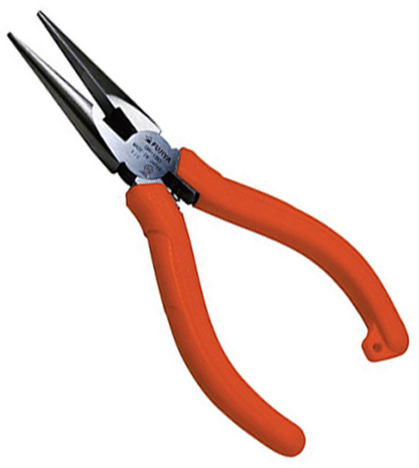 후지야 마루 GR-125S 롱노우즈 롱노즈 플라이어 125mm, 1개