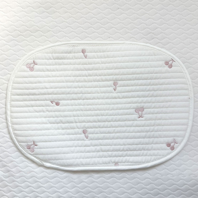 리에또 모달 방수 아기 베개패드 신생아 침 수면 침대 보호, 체리