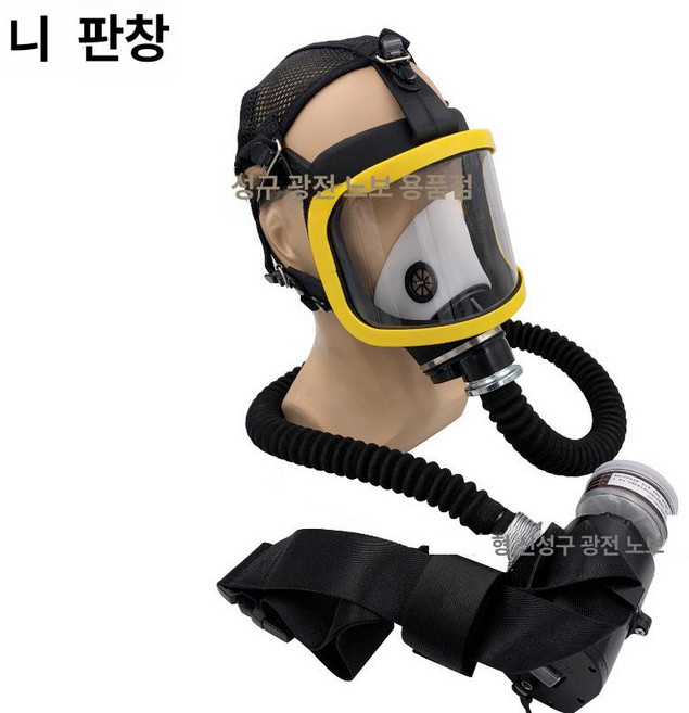 송기 마스크 방독면 작업 호흡기 카테터 인공호흡기+마스크+튜브 방진 방진마스크 방연마스크, 전동기, 1개