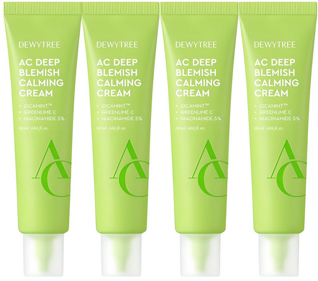 듀이트리 AC 딥 흔적 진정 크림, 60ml, 4개