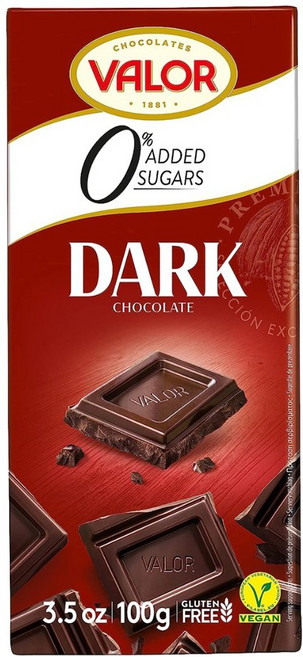 발로르 슈가프리 다크초콜릿 52% 100g, 1개