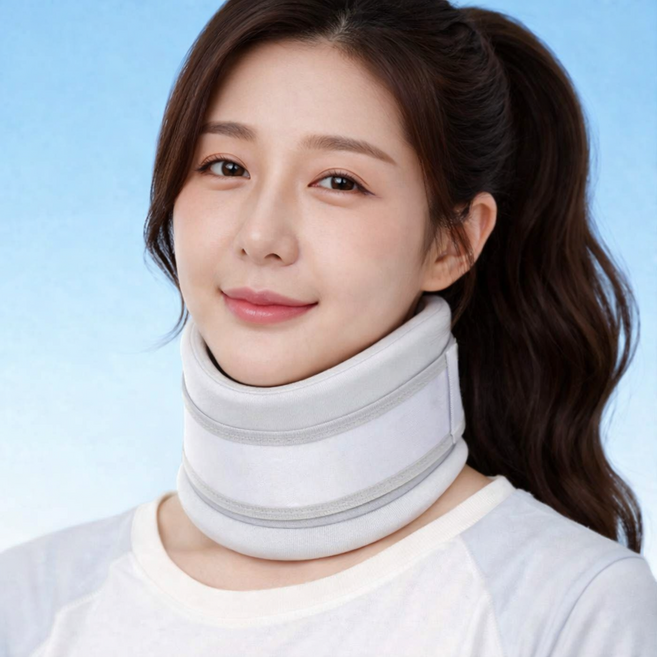 [제이엠리빙] 목깁스 목쿠션 거북목 일자목 보호 자세 교정 부목 지지대 1개