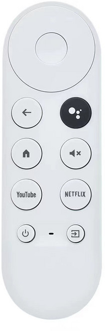 Google TV語音遙控器G9N9N 適用Chromecast，語音搜尋，人體工學設計，無線連接, 1個