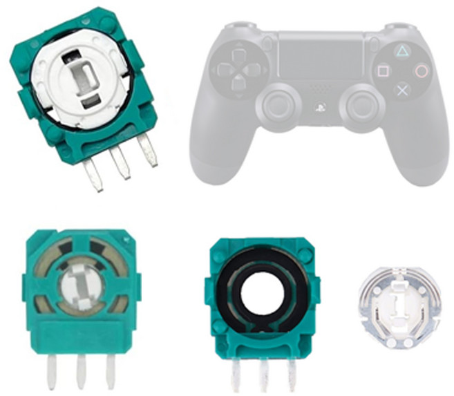 듀얼센스 듀얼쇼크 프로콘 엑박패드 컨트롤러 쏠림 수리 부품 모듈 3핀 사이드센서, 타입 1 모듈 3핀 사이드 센서, 1개