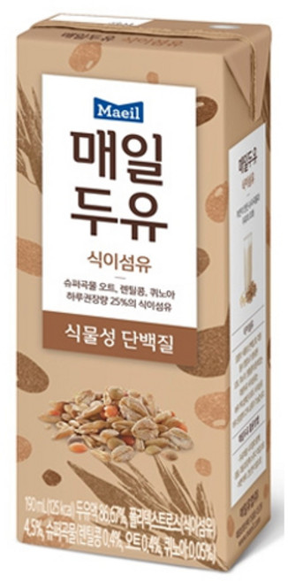 매일두유 식이섬유 190ml x 24팩, 24개