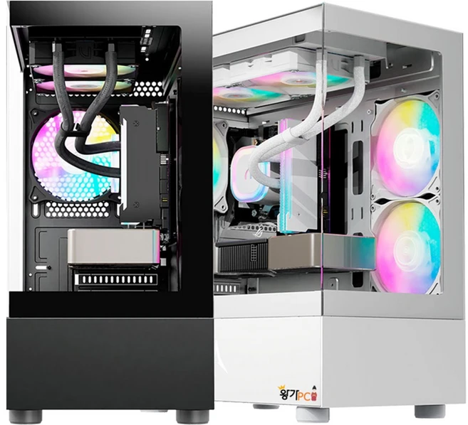 왕가PC 게이밍 데스크탑 게임용 고사양 조립컴퓨터 하이엔드PC 컴퓨터본체, b.슈퍼스트림PC WX24, 블랙 - 쿠팡