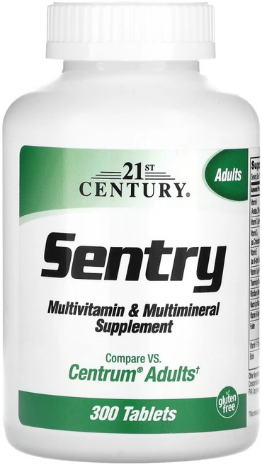 21세기센츄리성인 멀티비타민 & 멀티미네랄 300정, 1개 - 쿠팡