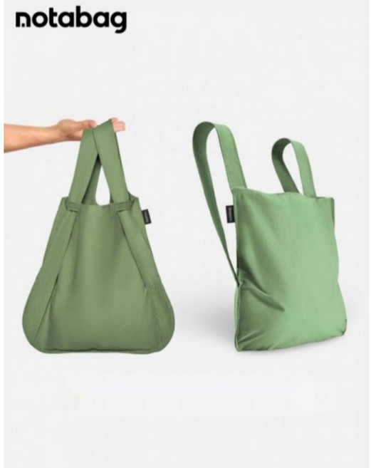 노타백오리지널 에코백 최화정장바구니 토트백 백팩 Forest Green