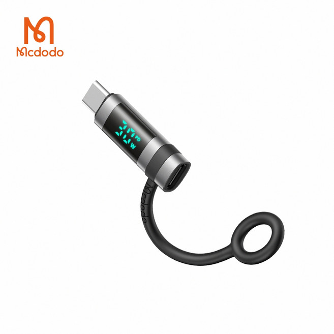 Mcdodo 麥多多 Lightning 轉 Type-C 轉接頭 60W 數顯充電傳輸轉換器, 1個