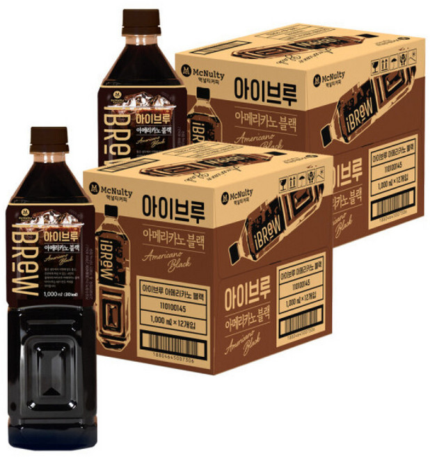 맥널티 아이브루 아메리카노 블랙커피 1L 24개