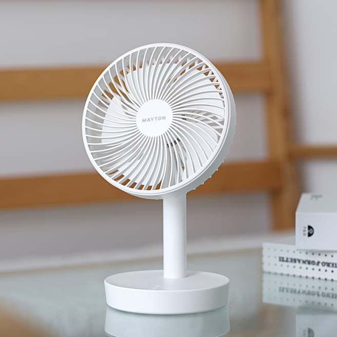 메이튼 에어사인 BLDC 무선 탁상용 선풍기, MT83249, 화이트