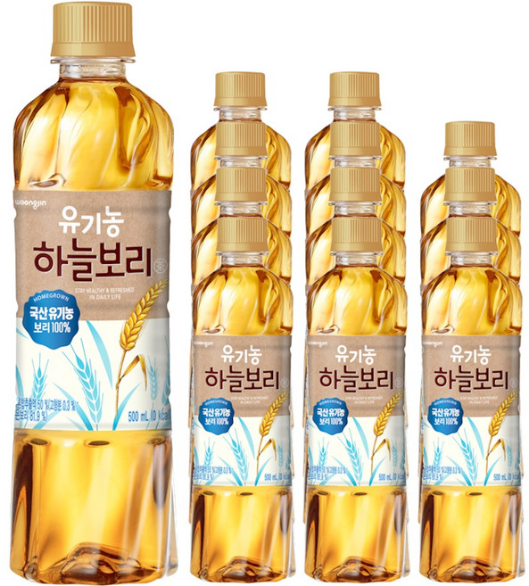 하늘보리 유기농 차 음료, 500ml, 12개