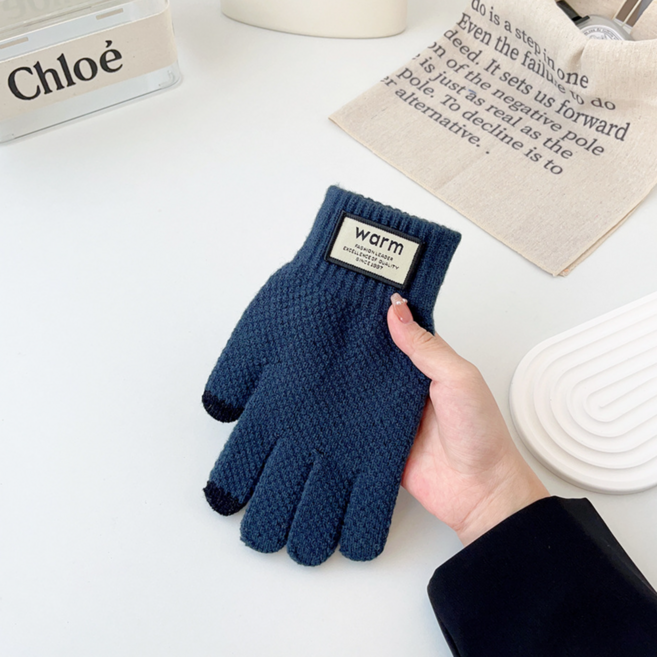 따숨 남녀공용 스마트폰 터치 니트 장갑