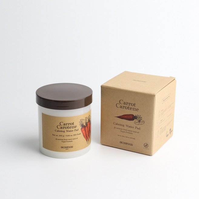 4위 - 스킨푸드 캐롯 카로틴 카밍 워터 패드 250g, 60매입, 1개