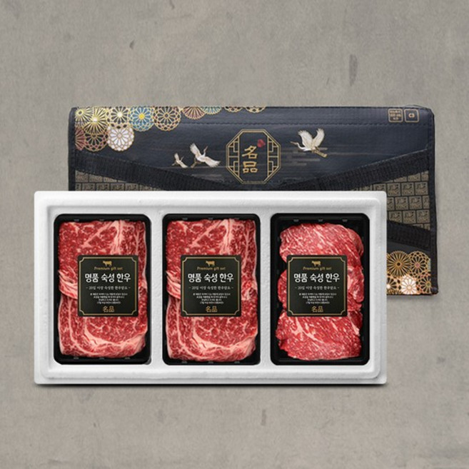 1등급 암소숙성 한우 꽃등심 구이혼합세트 7호(총1.0kg/꽃등심400g+꽃등심400g+채끝200g)냉장, 없음, 1개