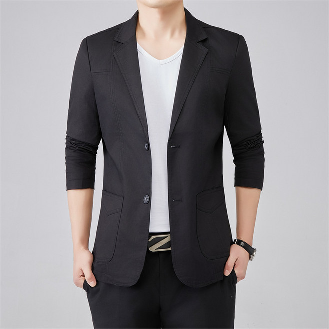 【韓版修身】男士小西裝 休閒西服 外套 春秋外套 韓版外套 青年西裝 單件上衣 修身剪裁 大碼可選 春秋季通勤休閒