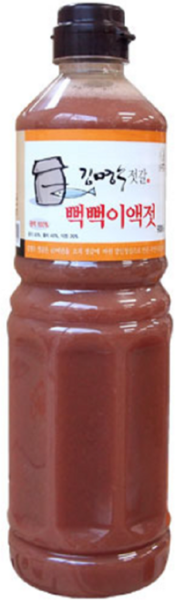 김명수젓갈 명인 3년 숙성 프리미엄 뻑뻑이액젓, 1개, 900ml