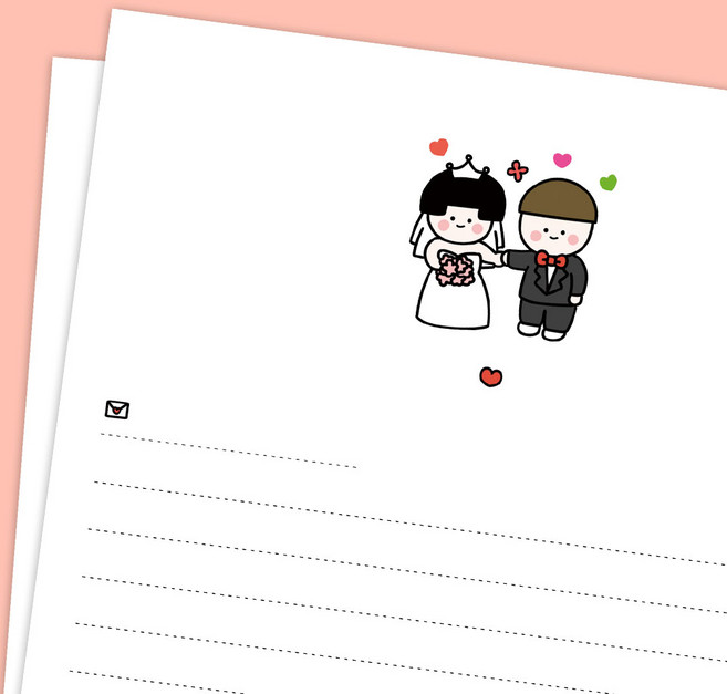 프로포즈 편지지 봉투포함