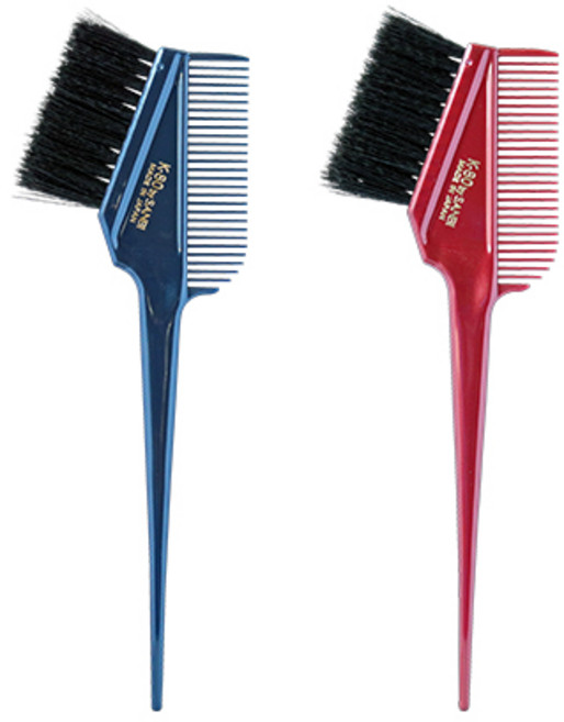 SANBI 산비 염색솔 K-80 (일본수입) 초극세모 브러쉬 염색빗, 블루, 1개