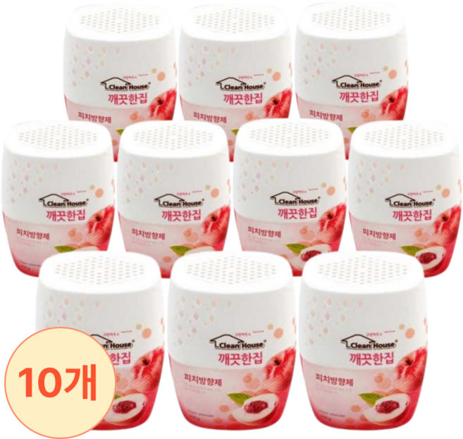 깨끗한집 화장실 향기 비치형 방향제 냄새제거 탈취제, 10개