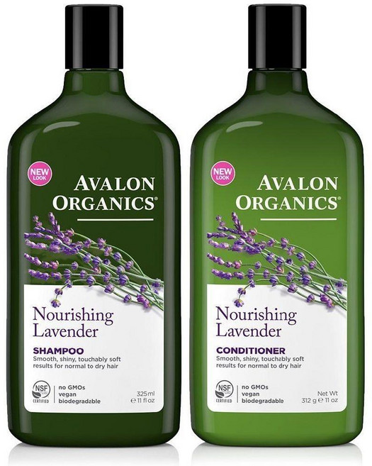 Avalon Organics 너리싱 라벤더 샴푸 앤 컨디셔너 325ml, 1개