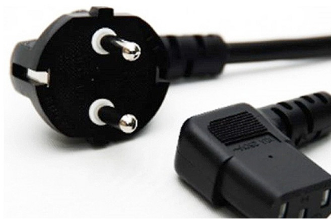 (티테크놀로지) 국산 ㄱ자형 파워케이블 (AC 220V) (벌크/1.5M), 1.5m, 1개