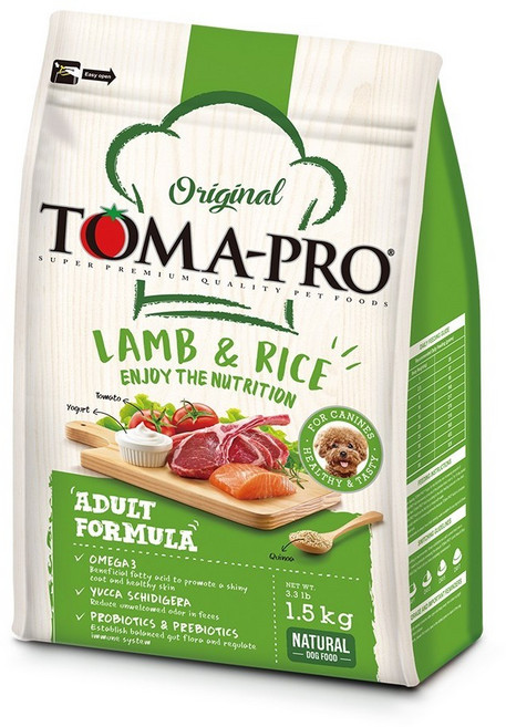 TOMA-PRO 優格成犬小顆粒配方 毛髮柔亮, 皮膚和毛髮健康, 3kg, 1個