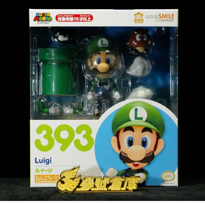 Good Smile Company 黏土人 路易吉 超級瑪利歐系列 393號 可動公仔, 1個