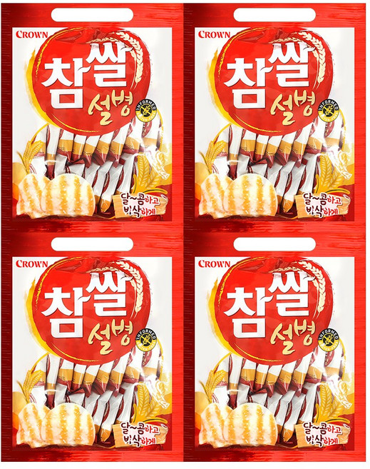 크라운 참쌀 설병, 270g, 4개