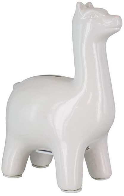 세라믹 라마 머니 박스 - 화이트 코인 뱅크, 세라믹 라마 머니 박스 화이트 코인 뱅크