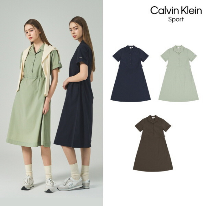 [캘빈클라인스포츠] O 여성 카라넥 원피스 1종