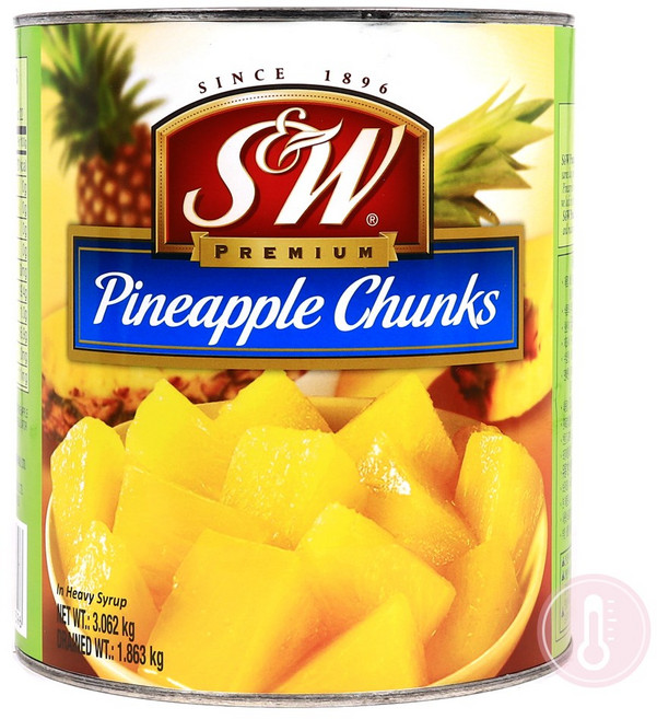 에스앤더블유 파인애플 청크, 3.062kg, 1개
