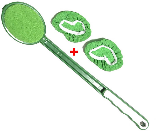 자루등밀이 대1개 리필2장 때밀이봉 등때밀이, 1개, 1개입, 화이트