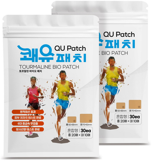 쾌유패치 근육 관절 통증 혼합형, 2개, 30매