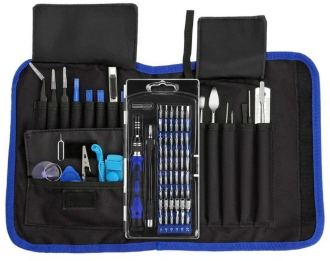 전자기기 분해조립 수리 키트 75 in 1 - 스마트폰 아이폰 노트북 정밀 드라이버 세트, 1세트