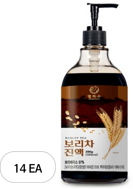 별하수 보리차 진액, 480g, 14개