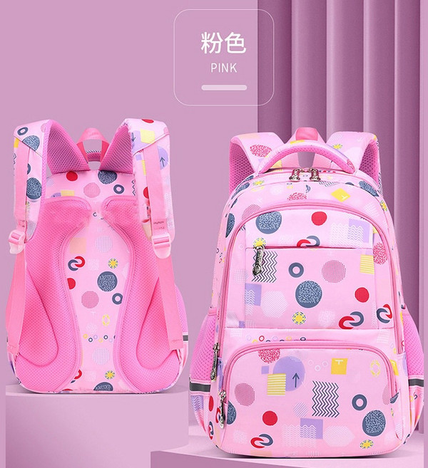 印花款小學生減壓護脊書包/超輕量防潑水(適合國小4 6年級)