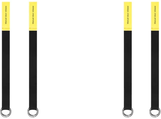 테슬라 모델 Y용 4PCS 비상 핸들 탈출 스트랩 확장형 수동 도어 릴리스 안전 풀 로프, 01 4PCS