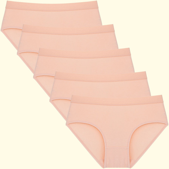 아이엠속옷 여아 팬티 5P 밴딩 순면 주니어 청소년 학생 속옷