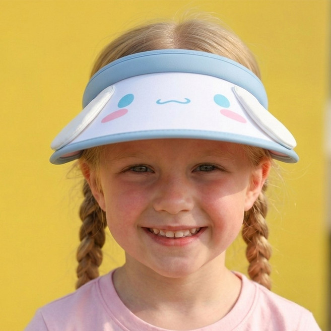 코지24 산리오 시나모롤 입체 썬캡 모자 여름 가벼운 경량 챙모자 조카 선물