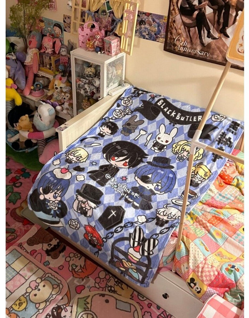 흑집사 굿즈 얇은 담요 이불 낮잠 환절기 겨울 에어컨 바람 막이