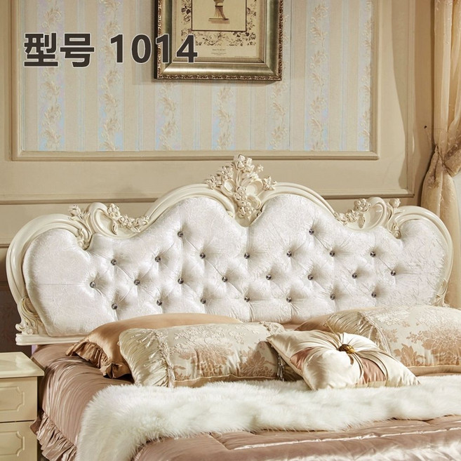 유럽식 침대헤드보드 공주 엔틱 꾸미기 프레임 침실, C. 기타, A. 1014, B. 1800mm x 2000mm
