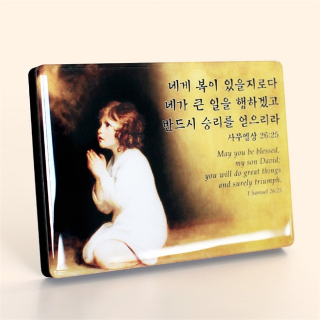 네게 복이 있을지로다(사무엘상 26:25) C2005 사무엘의기도 행사 단체 성경 말씀 기독교 액자