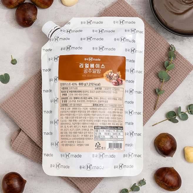흥국F&B 리얼베이스 공주알밤 600g, 1개, 1개입