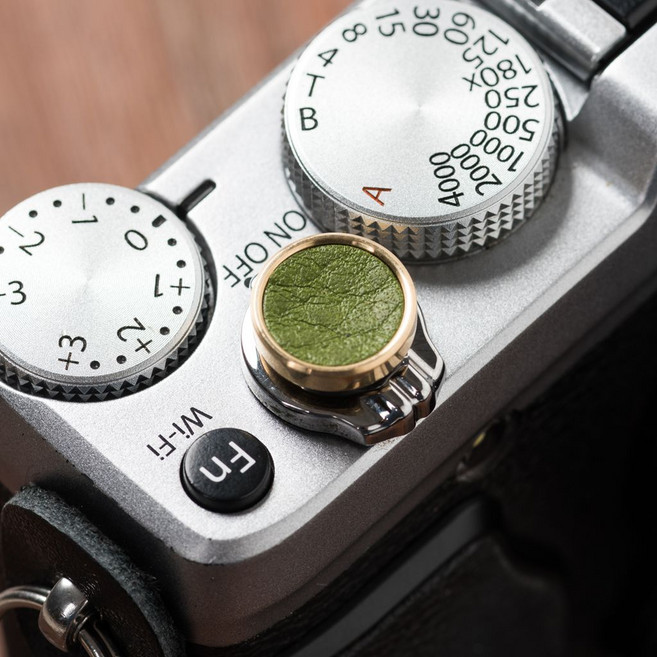 JINGHENG 소프트버튼 셔터 버튼 후지필름 M9카메라 나사 황동, T05-그린색, 1개