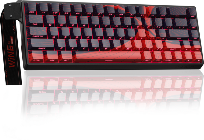 AULA WIN 68HE PRO MAX 마그네틱 축 게이밍 키보드 유선, RGB Wired, WIN68HE MAX red