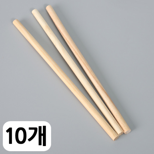 나무(우드) 스틱 / 마크라메 나무봉 나무막대, 10개, 30cm