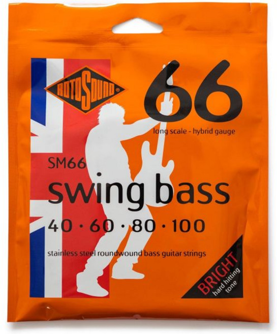 로토사운드 SM66 스윙 베이스 66 스테인리스 스틸 하이브리드 기타 줄 40 60 80 100, 소형 중형 대형 특대 2X-대형