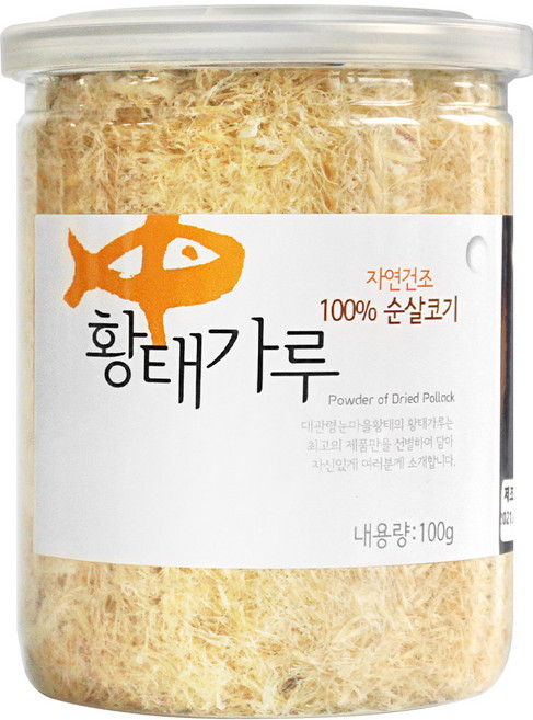 강원도 대관령 눈마을 자연건조 황태가루, 1개, 100g